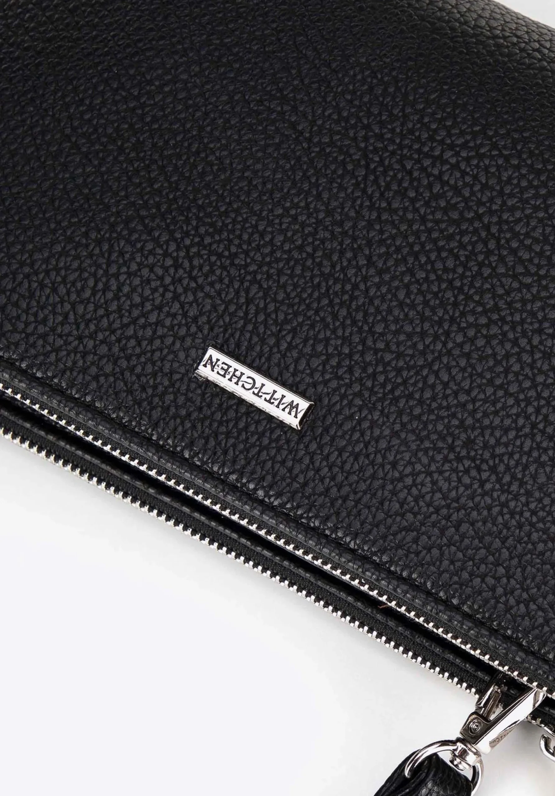 Crossbody z ekoskóry dwukomorowa czarno - srebrna>WITTCHEN Clearance