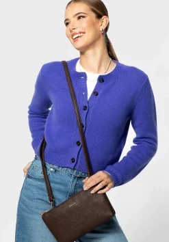Crossbody z ekoskóry dwukomorowa brązowa>WITTCHEN Online