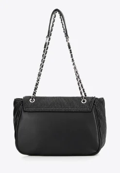 Crossbody z ekoskóry na łańcuszku czarna>WITTCHEN Sale