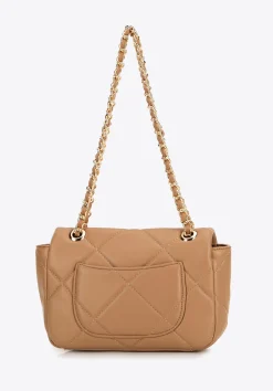 Crossbody z ekoskóry w geometryczne przeszycia beżowa><noscript><img width=