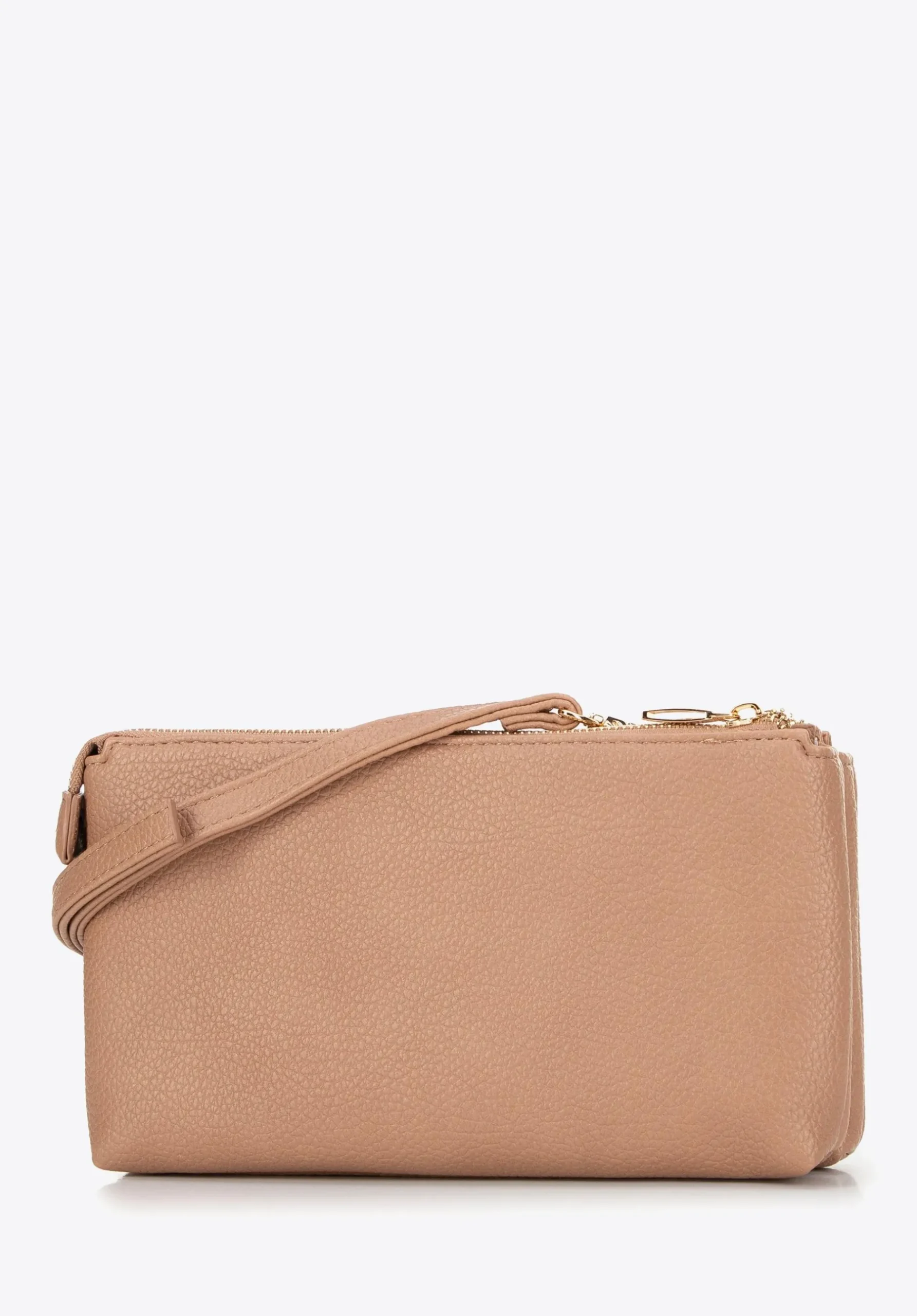Damska crossbody dwukomorowa z kieszonką beżowa>WITTCHEN Discount