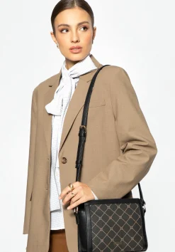 Damska crossbody w monogram czarna>WITTCHEN Online