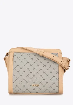Damska crossbody w monogram beżowa>WITTCHEN Sale