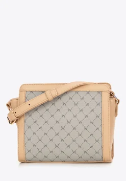Damska crossbody w monogram beżowa>WITTCHEN Sale