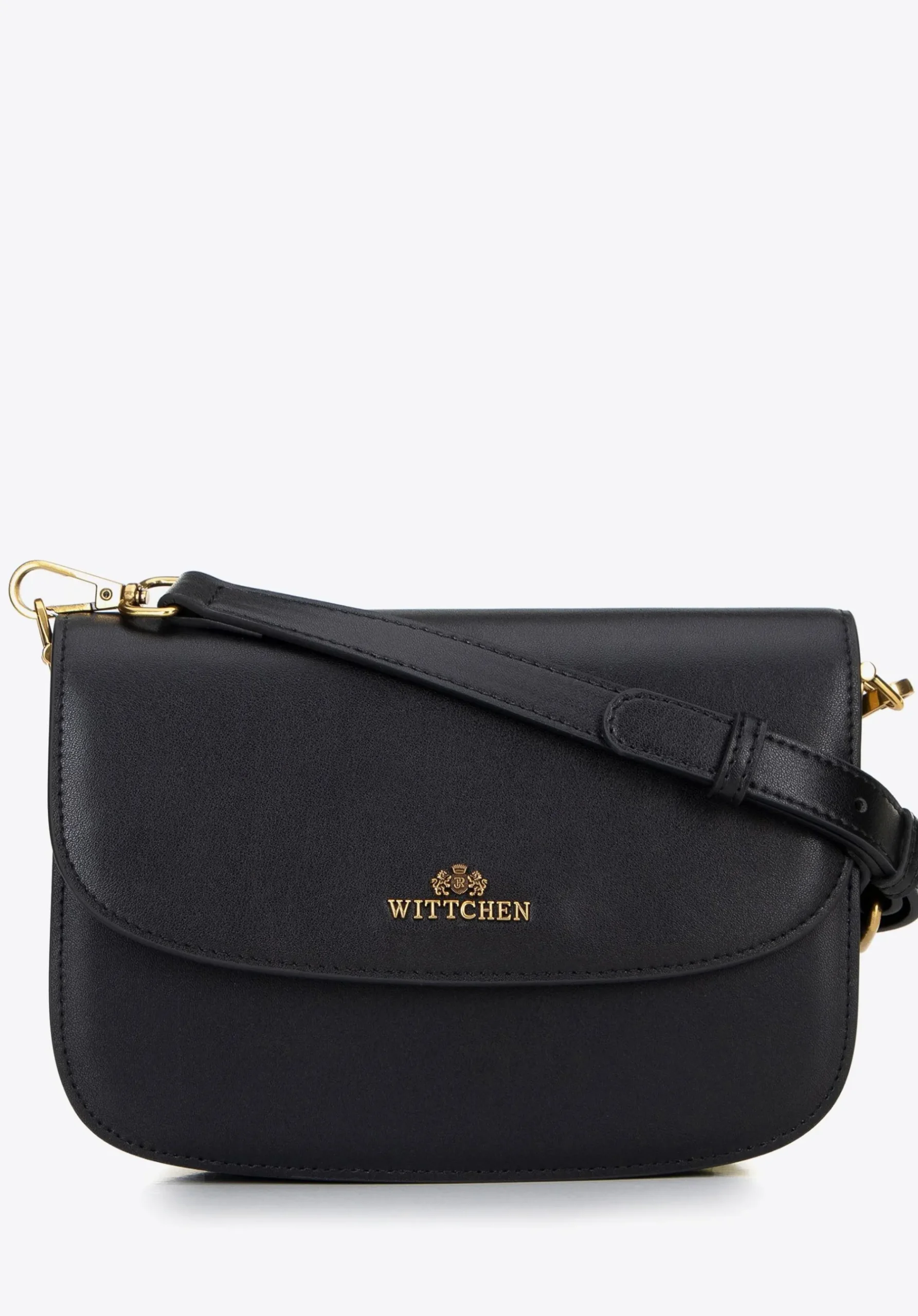 Damska crossbody ze skóry naturalnej czarna>WITTCHEN Hot