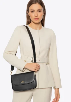 Damska crossbody ze skóry naturalnej czarna>WITTCHEN Hot