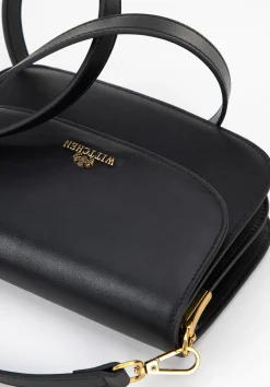 Damska crossbody ze skóry naturalnej czarna><noscript><img width=