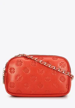 Damska crossbody ze skóry na łańcuszku pomarańczowa>WITTCHEN Clearance