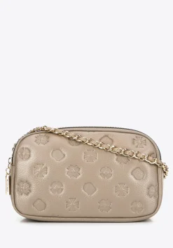 Damska crossbody ze skóry na łańcuszku beżowa>WITTCHEN Online