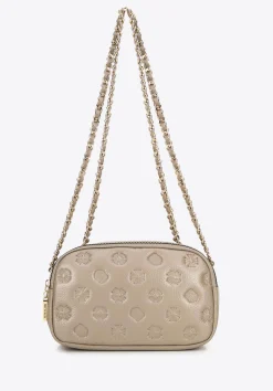 Damska crossbody ze skóry na łańcuszku beżowa>WITTCHEN Online
