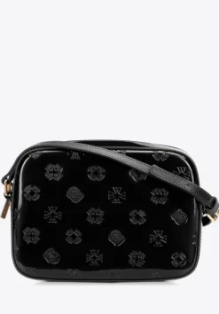 Damska crossbody ze skóry lakierowanej czarna>WITTCHEN Discount