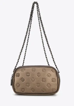 Damska crossbody ze skóry na łańcuszku złota>WITTCHEN Discount