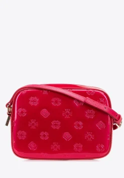 Damska crossbody ze skóry lakierowanej różowa>WITTCHEN Discount