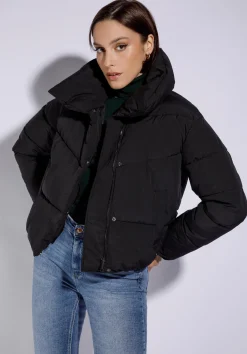 Damska kurtka oversize pikowana czarna>WITTCHEN Sale