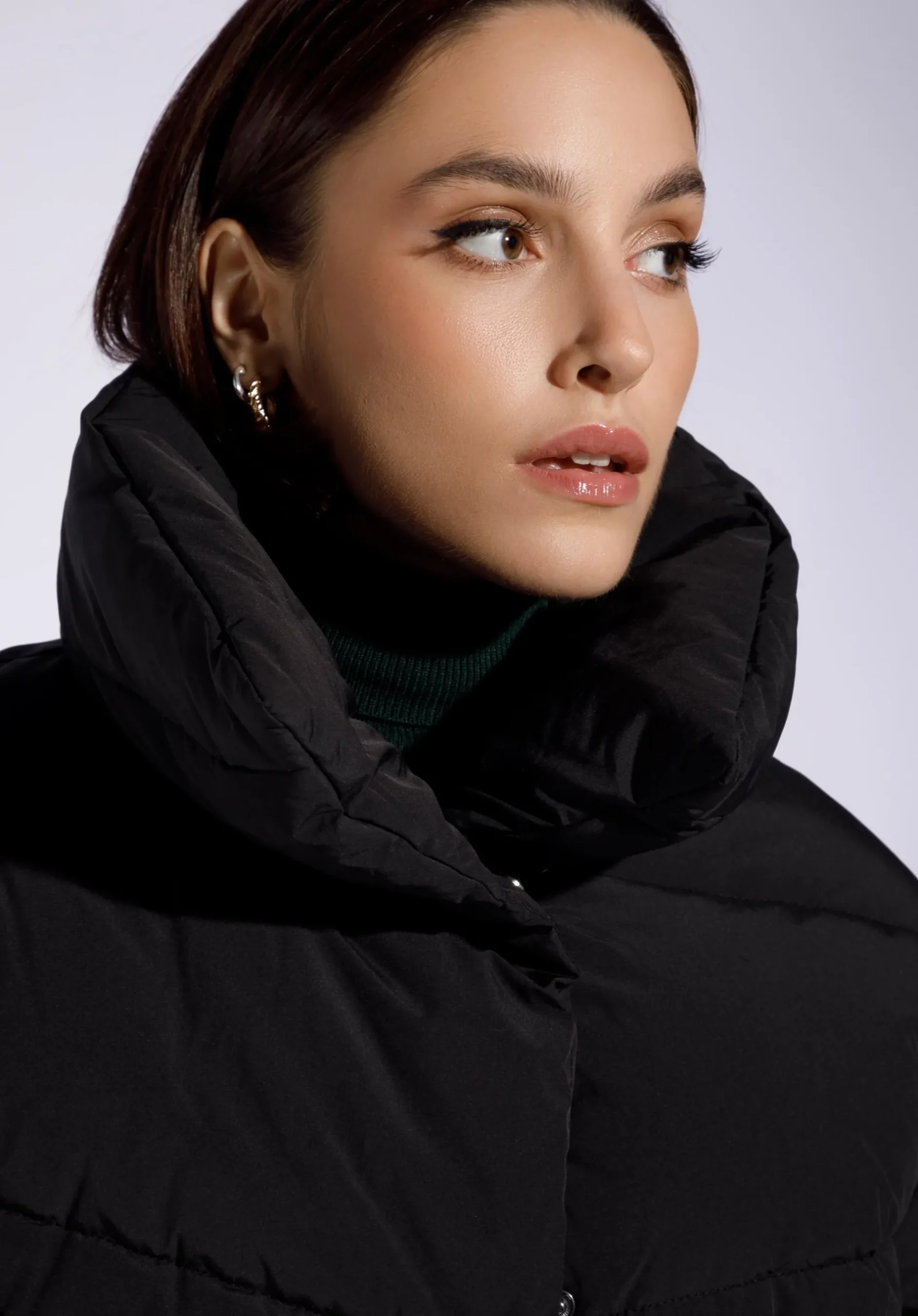 Damska kurtka oversize pikowana czarna>WITTCHEN Sale