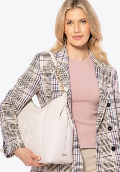 Damska shopperka z imitacji skóry kremowa>WITTCHEN Hot