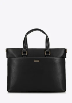 Damska torba na laptopa 13’’ z ekoskóry czarna>WITTCHEN Online