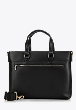 Damska torba na laptopa 13’’ z ekoskóry czarna>WITTCHEN Online