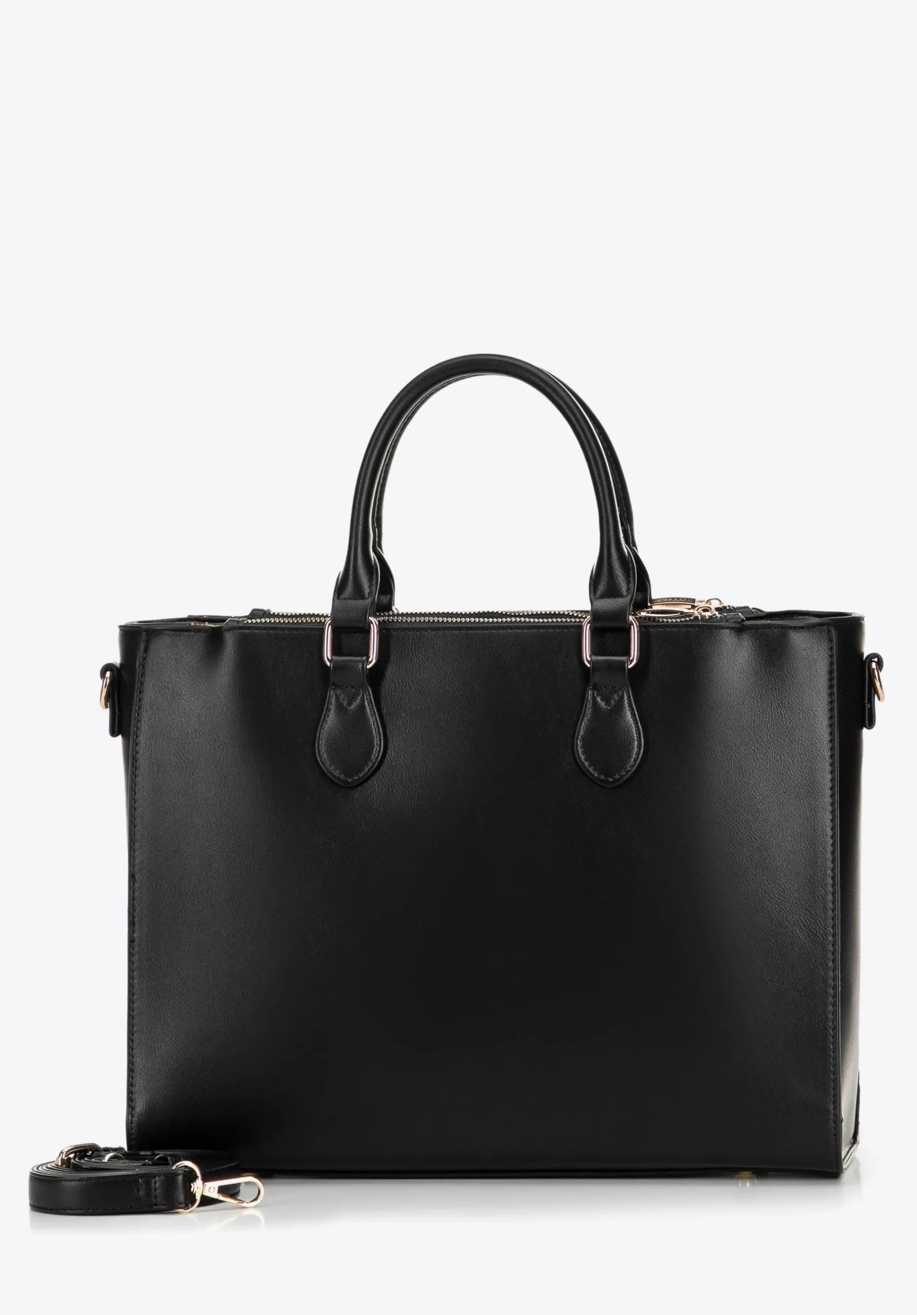 Damska torba na laptopa 14,5” z imitacji skóry czarna>WITTCHEN Hot
