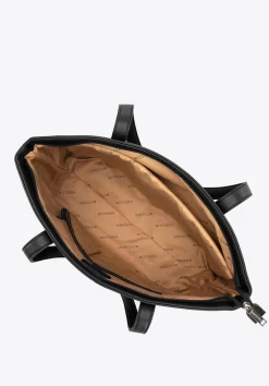 Damska torba na laptopa 15,6" z imitacji skóry czarna><noscript><img data-lazyloaded=