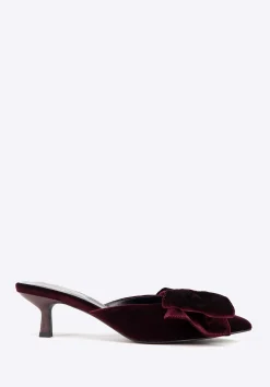 Damskie czółenka z kokardą bordowe>WITTCHEN Fashion