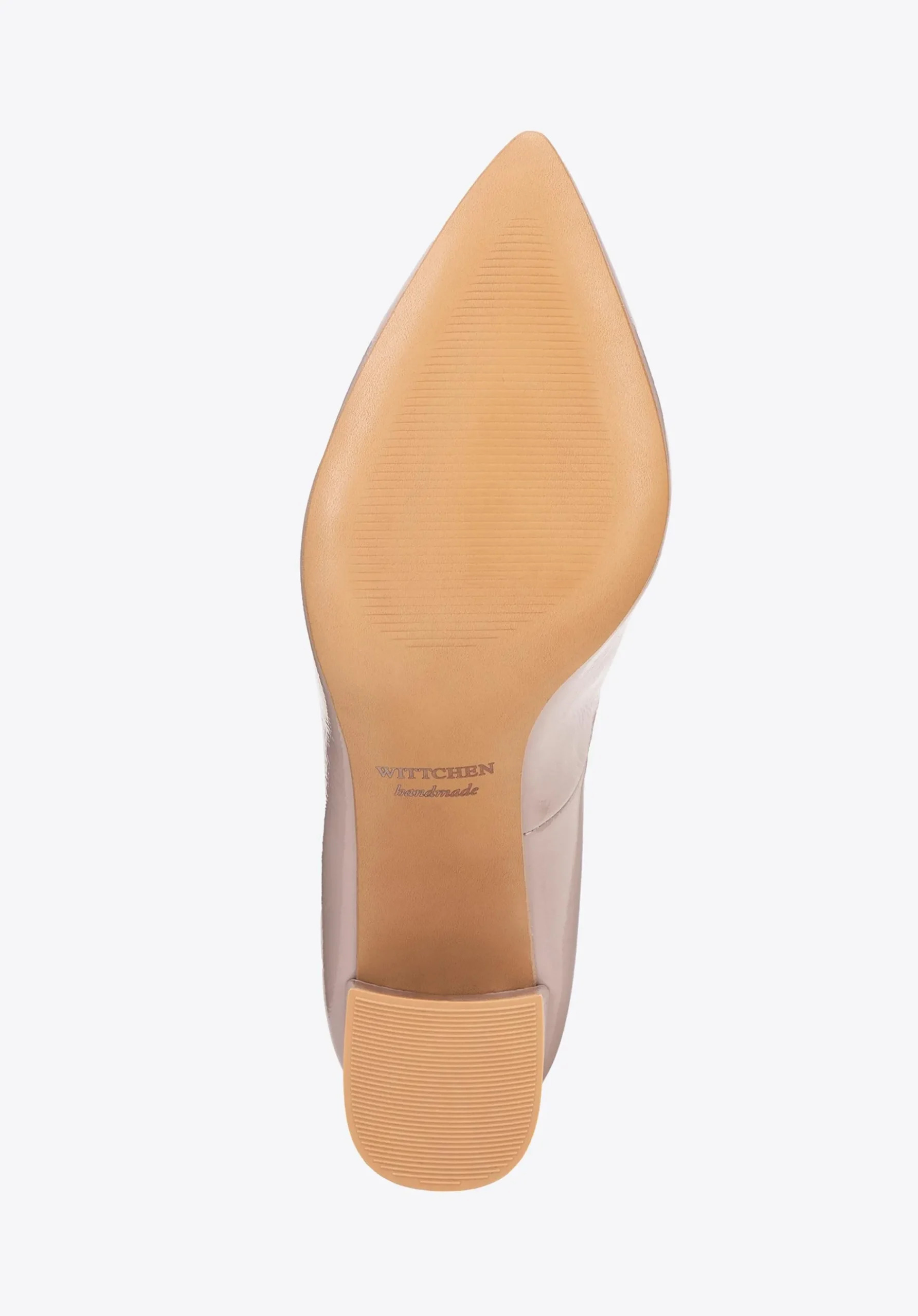 Damskie czółenka ze skóry lakierowanej z wycięciem jasny róż>WITTCHEN Best