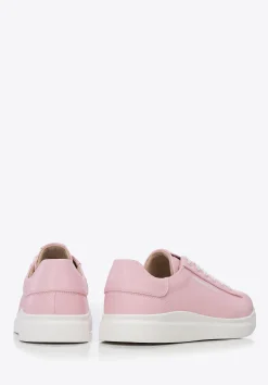 Damskie klasyczne sneakersy na platformie różowe><noscript><img width=