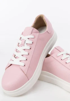 Damskie klasyczne sneakersy na platformie różowe><noscript><img width=