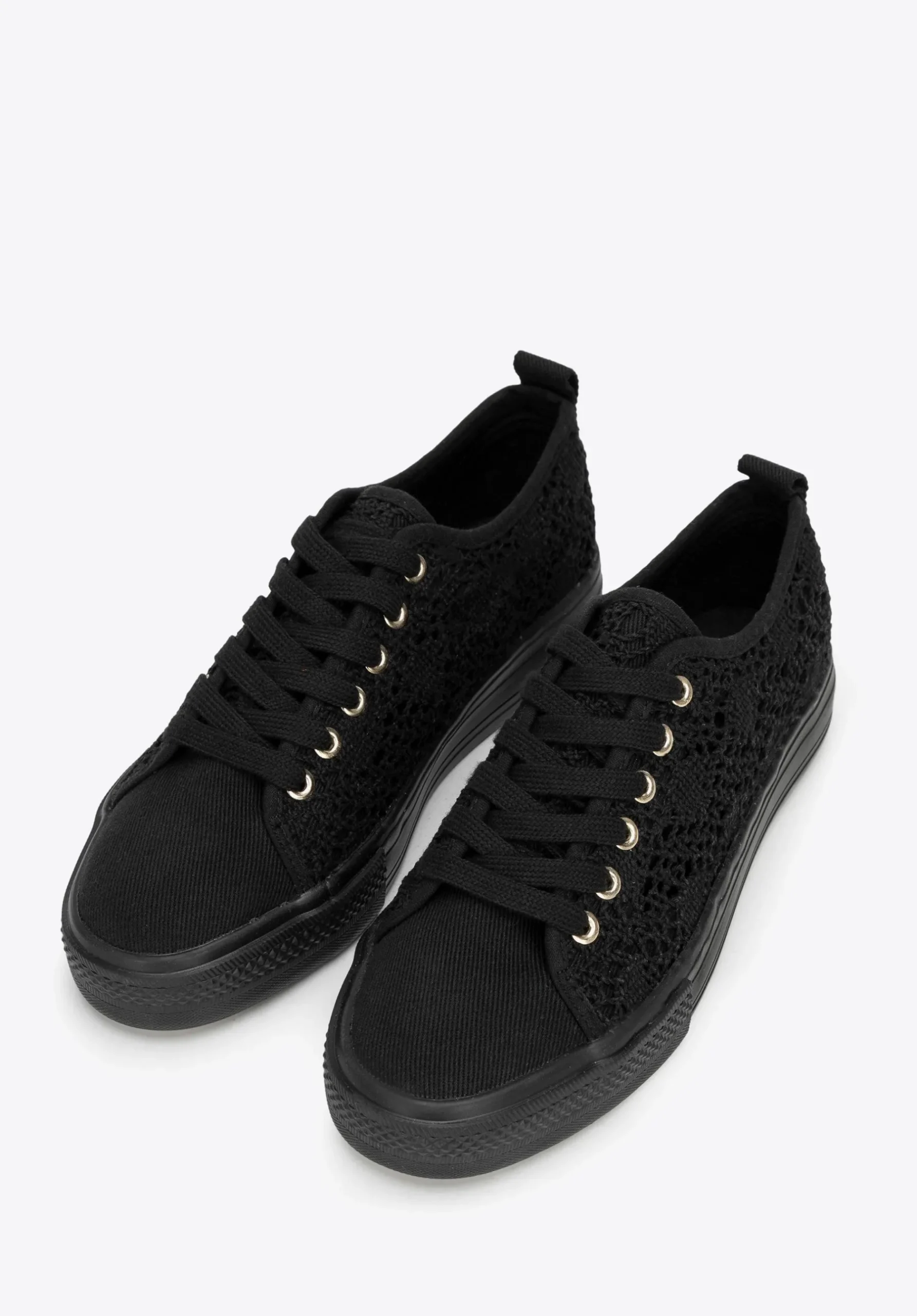 Damskie sneakersy ażurowe czarne>WITTCHEN Best