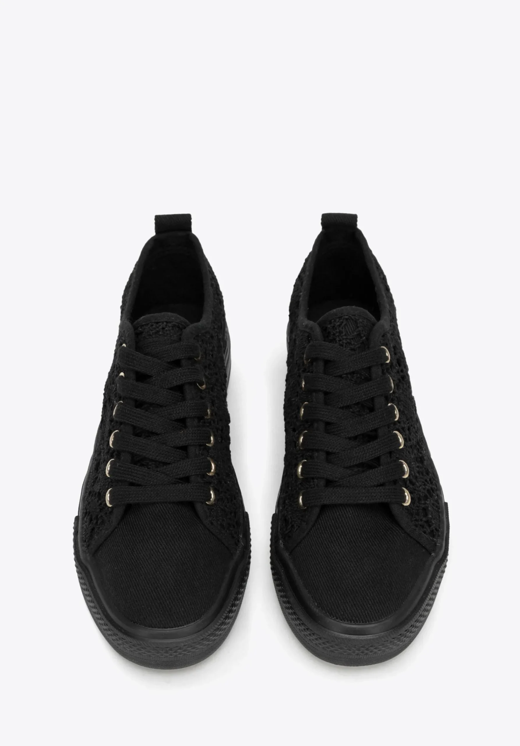 Damskie sneakersy ażurowe czarne>WITTCHEN Best