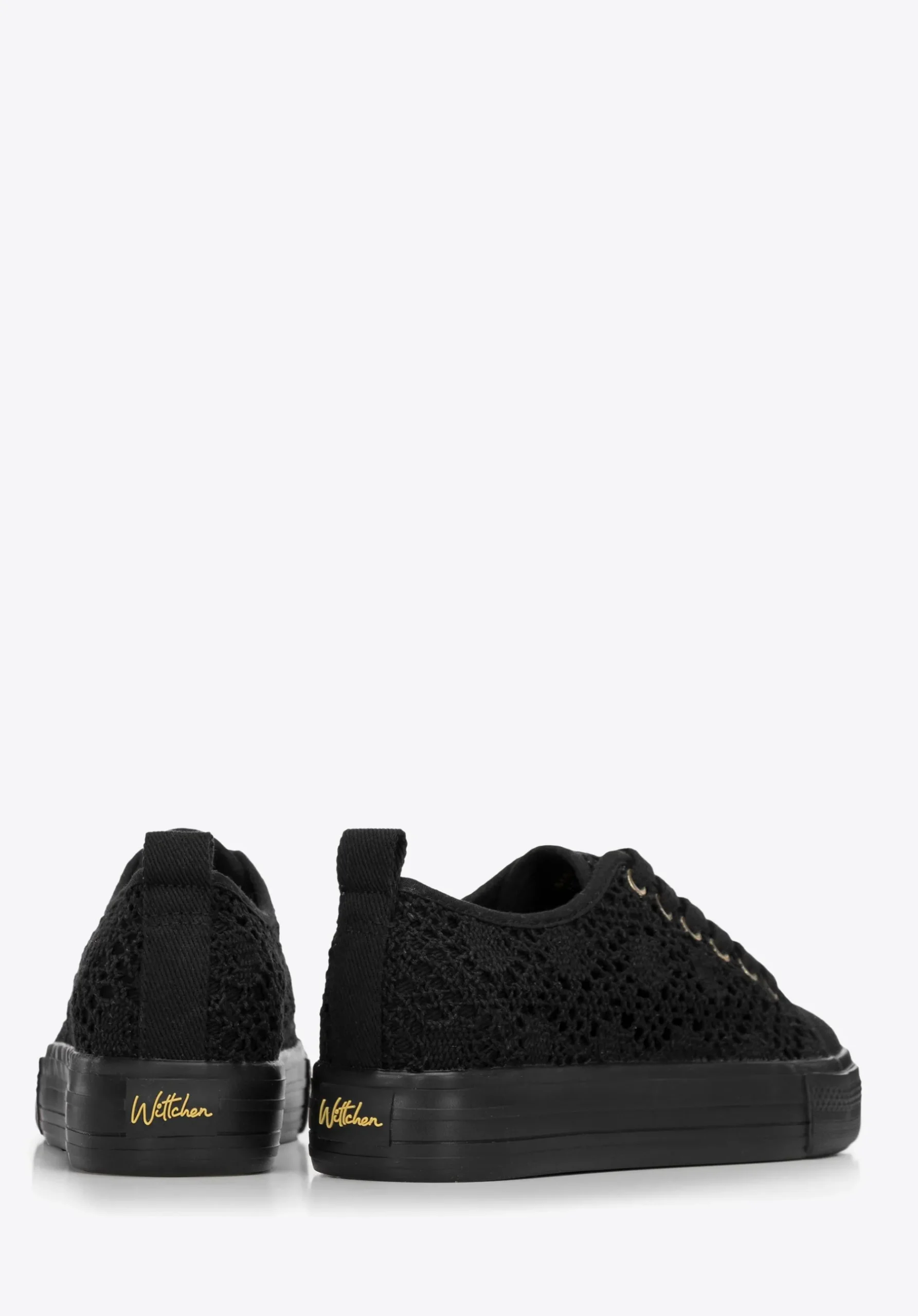 Damskie sneakersy ażurowe czarne>WITTCHEN Best