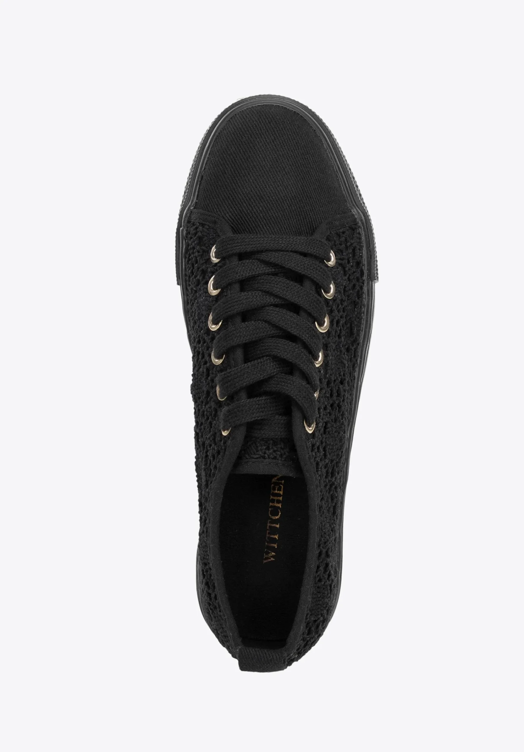 Damskie sneakersy ażurowe czarne>WITTCHEN Best