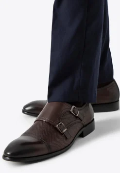 Double monki ze skóry naturalnej ciemny brąz>WITTCHEN Fashion