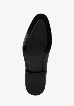 Double monki ze skóry naturalnej czarne><noscript><img width=