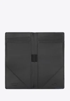 Etui na dokumenty skórzane z naszywką z logo czarno-granatowe>WITTCHEN Outlet