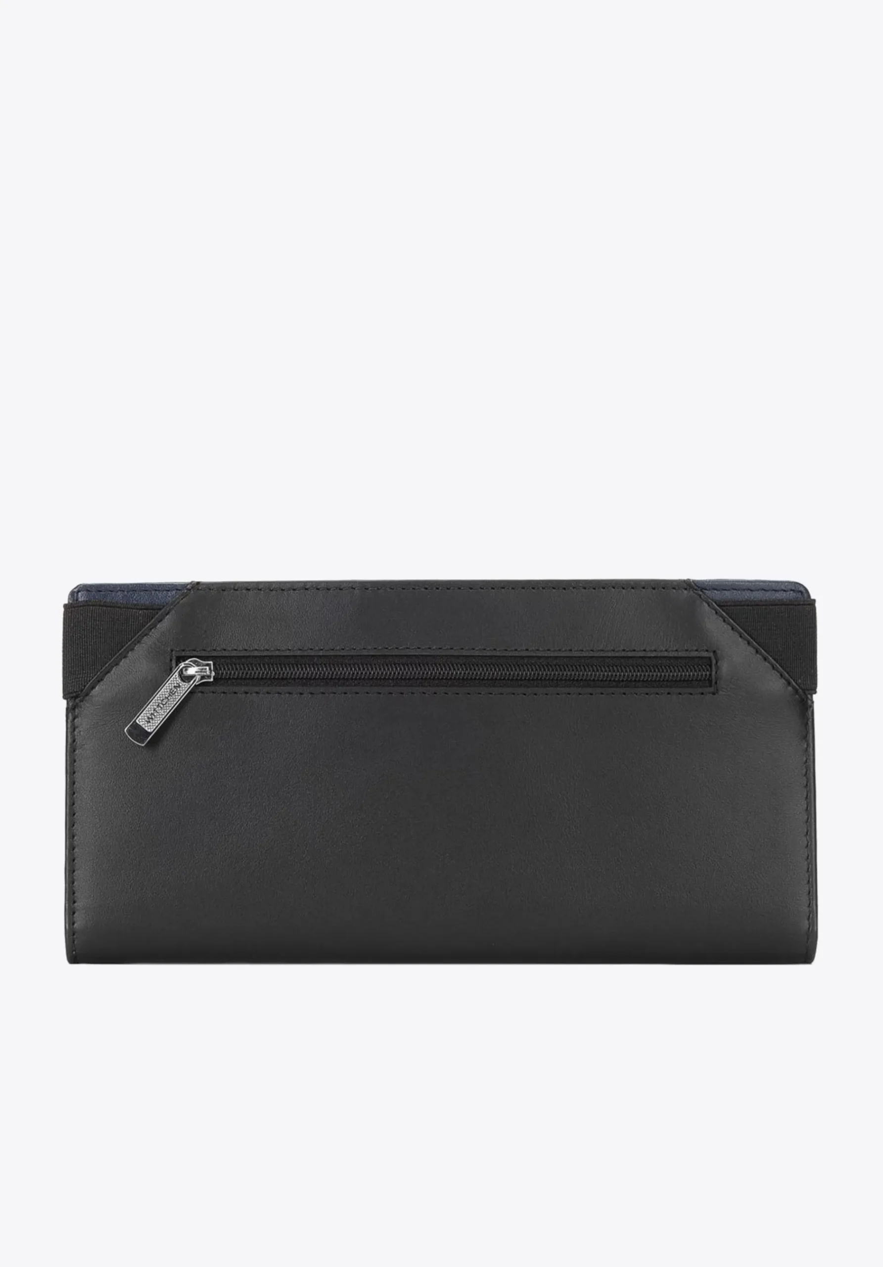 Etui na dokumenty skórzane z naszywką z logo czarno-granatowe>WITTCHEN Outlet
