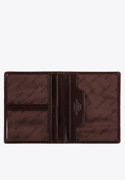 Etui na dokumenty skórzane z transparentnymi kieszeniami brązowe>WITTCHEN Discount