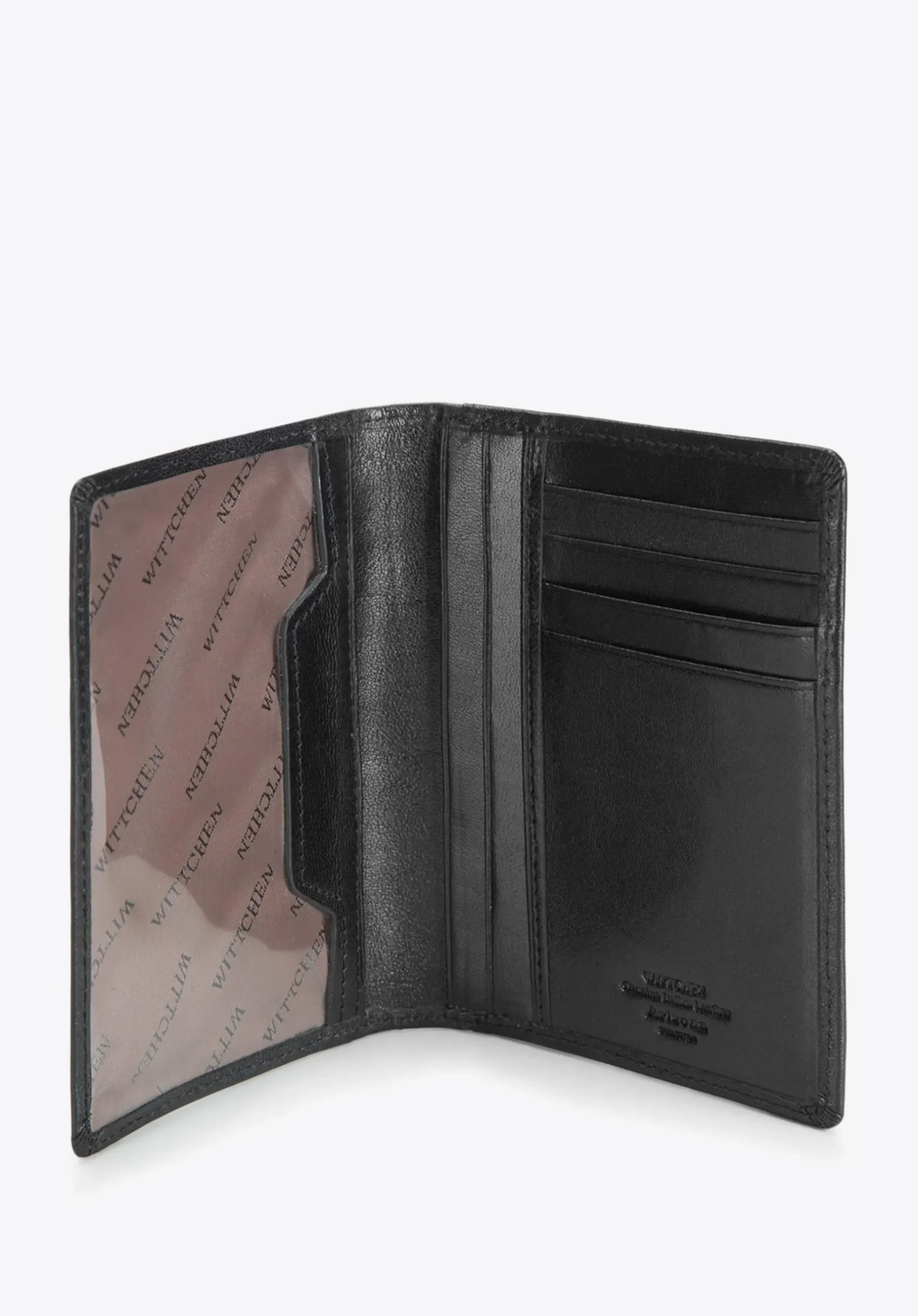 Etui na dokumenty skórzane z herbem czarne>WITTCHEN Fashion