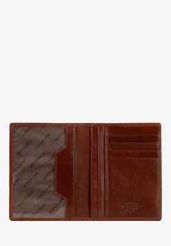 Etui na dokumenty skórzane z herbem ciemny brąz>WITTCHEN Fashion