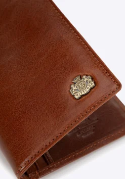 Etui na dokumenty skórzane z herbem ciemny brąz><noscript><img data-lazyloaded=
