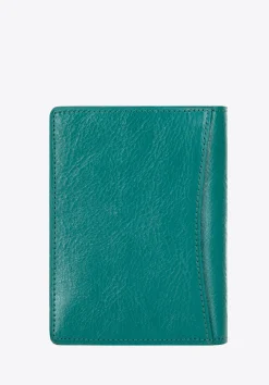 Etui na dokumenty skórzane z kieszenią zielone><noscript><img data-lazyloaded=