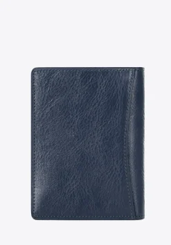 Etui na dokumenty skórzane z kieszenią granatowe><noscript><img data-lazyloaded=
