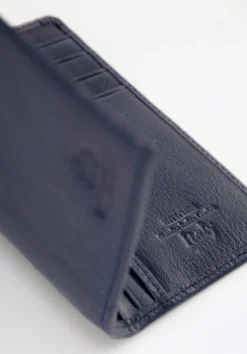 Etui na dokumenty skórzane z kieszenią granatowe><noscript><img data-lazyloaded=