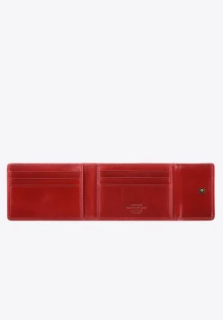Etui na karty skórzane z herbem rozkładane czerwone>WITTCHEN Discount