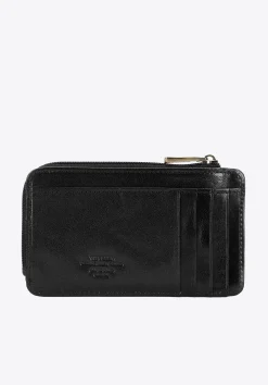 Etui na karty skórzane z herebm z zapięciem czarne>WITTCHEN Fashion
