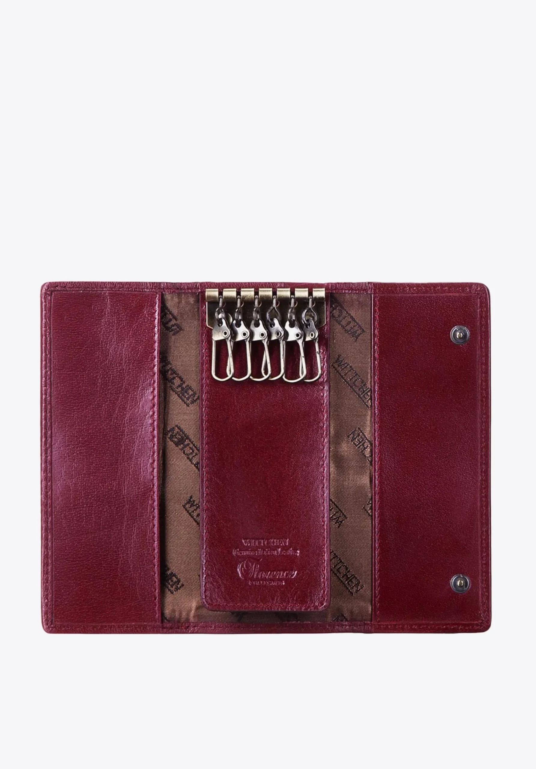 Etui na klucze lakierowane bordowe>WITTCHEN New