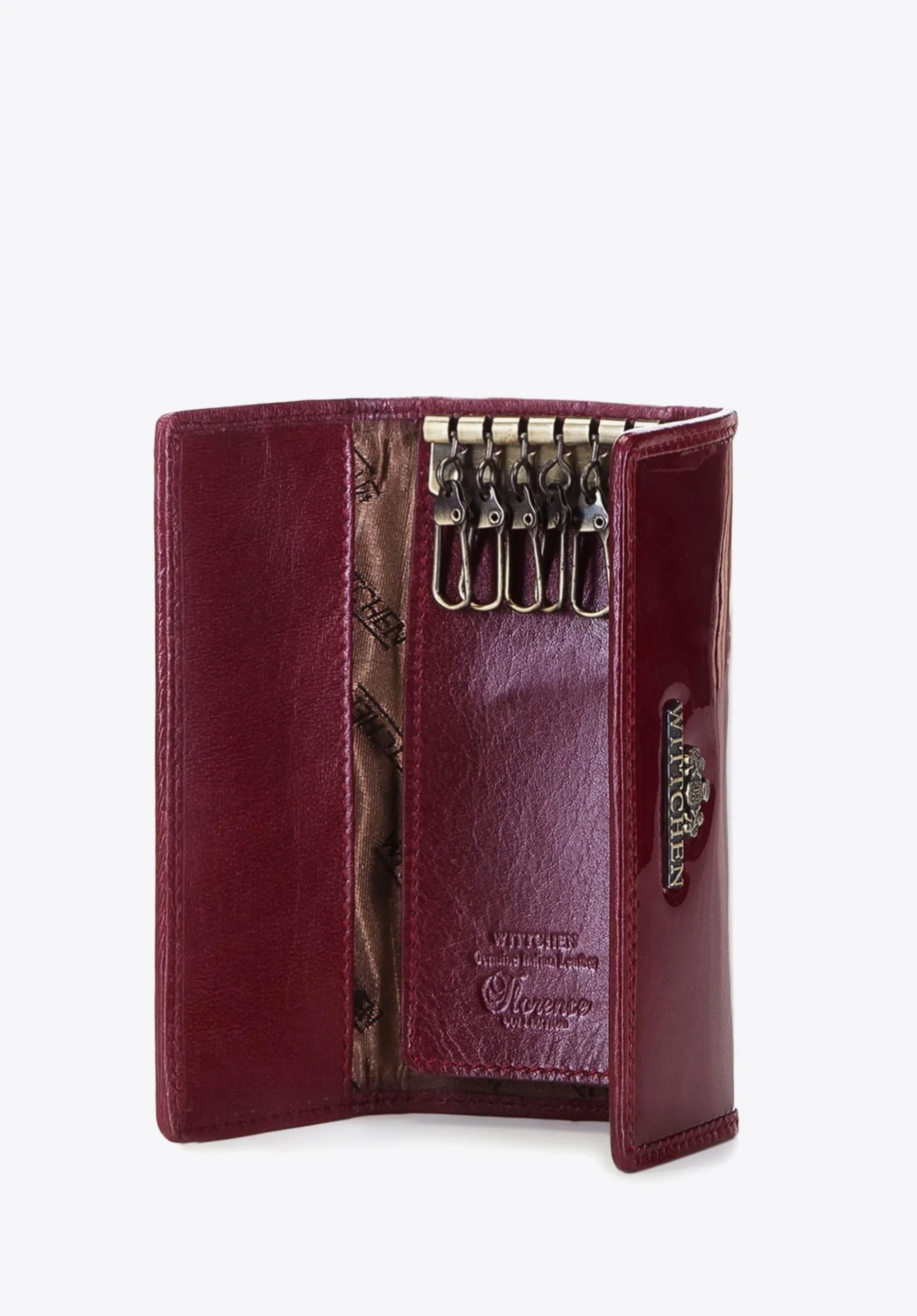 Etui na klucze lakierowane bordowe>WITTCHEN New