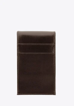Etui na klucze skórzane prostokątne brązowe><noscript><img width=