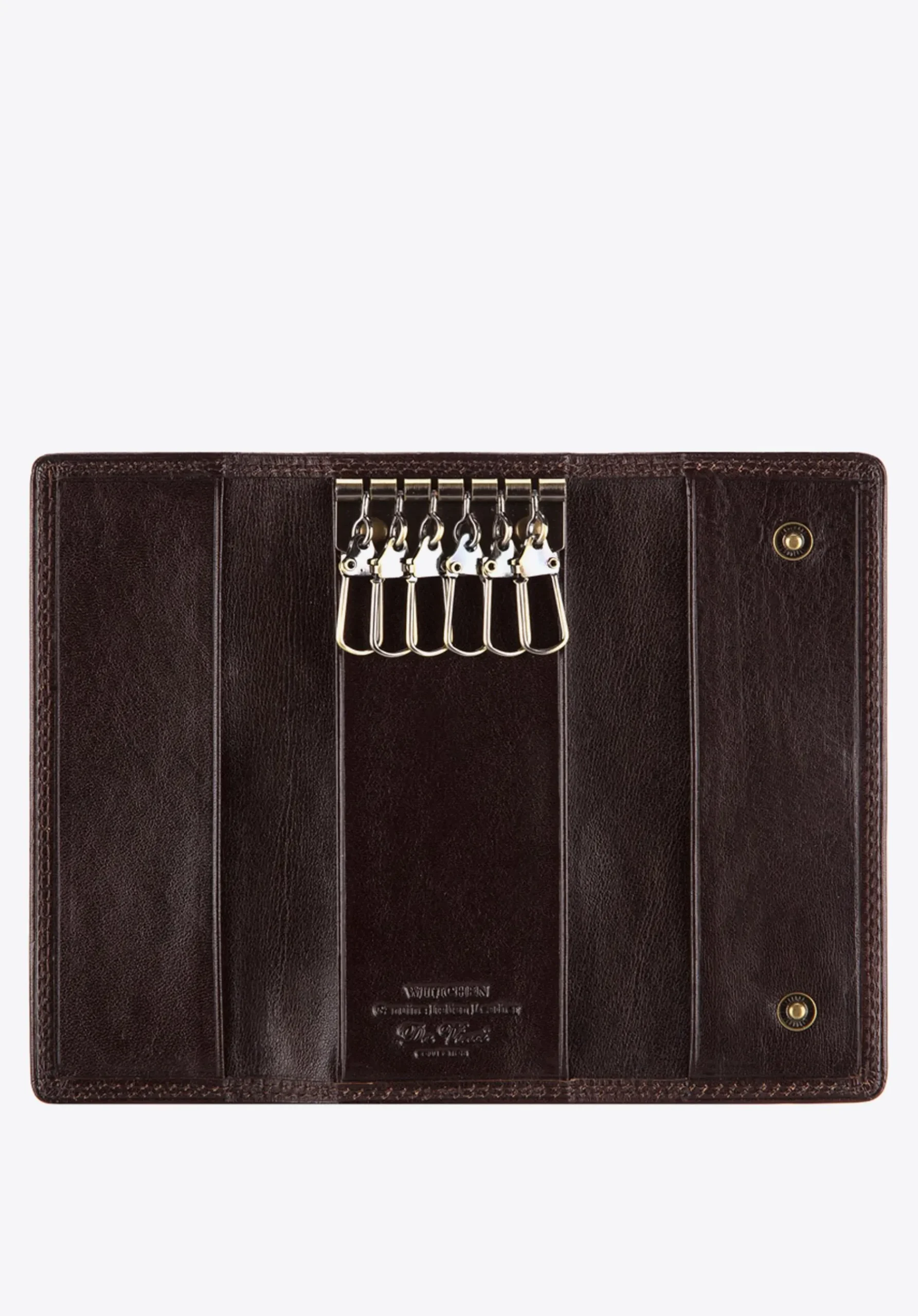 Etui na klucze skórzane z monogramem brązowe>WITTCHEN Clearance