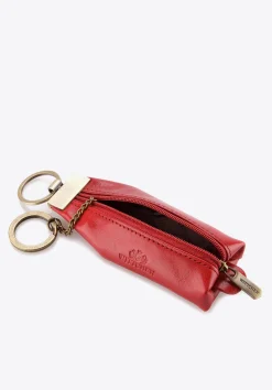 Etui na klucze skórzane z brelokiem czerwone>WITTCHEN Fashion